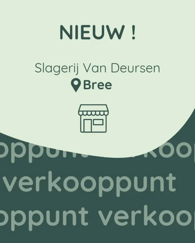 🍽️ NIEUW VERKOOPPUNT IN BREE! 🍽️